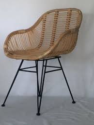 Rattanstuhl Natur Korb Stuhl Retro Sessel Lounge Loft Rattan Mit Armlehne Stuhl Retro Stuhle Sessel