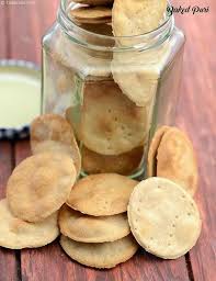 Baked Papdi Recipe Baked Puris Homemade Baked Papdi Healthy Baked Puri Recipe Recipes Baking Snacks