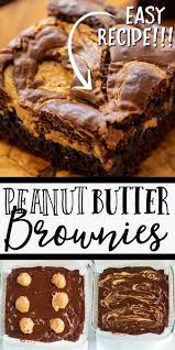 Peanut Butter Brownies In 2020 Peanut Butter Brownies Recipe Brownies Recipe Homemade Cocoa Powder Recipes