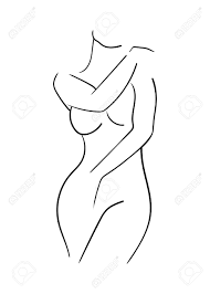 Woman body parts illustrations & vectors. Sketch Of Woman Body Line Art Vector Illustration Royalty Free Cliparts Vectors And Stock Illustration Image 147501016