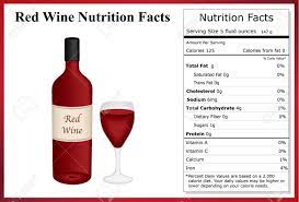 Wine is filled with rich components such as polyphenols, flavonoids, resveratrol, and antioxidants which facilitate good health. Red Wine Nutrition Facts Royalty Free Cliparts Vectors And Stock Illustration Image 40420579