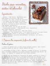 Recette Buche De Noel Aux Noisettes Dattes Et Chocolat Page 1 Gateaux Et Desserts Dattes Dessert