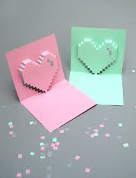 Origami & paper craft demos made very easy to learn! Valentine Card Design Easy Pop Up Valentine Card Template