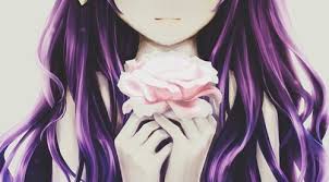 Gemini Moon Tumblr Anime Purple Hair Girl With Purple Hair Manga Girl
