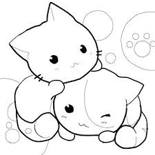 Cute anime cat coloring pages. Images Of Cute Anime Cat Girl Coloring Pages