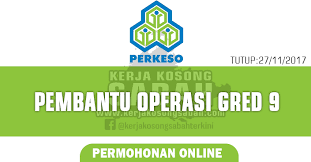Jawatan kosong perak 2020 1000 simkad tone wow digi 89gb unlimited call percuma! Jawatan Kosong Perkeso Pembantu Operasi Gred 9 Jawatan Kosong Terkini Negeri Sabah