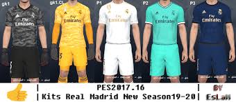 85454 about the kits colors: Pes 2017 Kits Real Madrid New Season 19 20