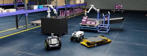 Synthetic industrial simulation environment, AI generated