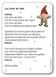 Chanson Les Lutins De Noel Paroles Illustrees A Imprimer Gratuitement Christmas Kindergarten Christmas Poems French Poems