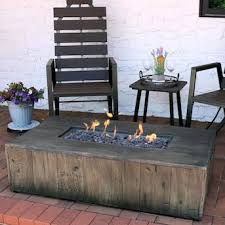 Shop wayfair for all the best fire pit table outdoor fireplaces & fire pits. Sunnydaze Decor 26 50 In W 50000 Btu Brown Concrete Propane Gas Fire Table Lowes Com Gas Fire Pit Table Fire Pit Coffee Table Gas Firepit