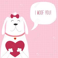 Valentines day sayings valentines day office meme valentines cards funny valentine memes office birthday valentine ideas bad valentines silly memes memes humor. Cute Retro Hand Drawn Valentines Day Card As Funny Dog With Heart Stock Photo Picture And Royalty Free Image Image 89437635