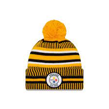 Find a new mens knit hat and more at the online store of. Pittsburgh Steelers New Era Sport Gold Knit Hat