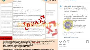 Penetapan 1 juni sebagai tanggal merah atau hari libur nasional diatur dalam keppres nomor 24 tahun 2016 tentang hari lahir pancasila. Salah Surat Libur Pembelajaran Jarak Jauh Hari Idul Fitri Tanggal 18 Mei S D 1 Juni 2020 Dki Jakarta Hoax Buster Covid19 Go Id
