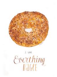Hee S Cooking Diary Food Illustrations Everything Bagel Kitchen Art