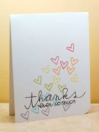 If you've chosen a card with a printed sentiment (more than just thank you), then you don't have to add very much. Paper Smooches Sparks Simple Cards Inspirational Cards Cool Cards