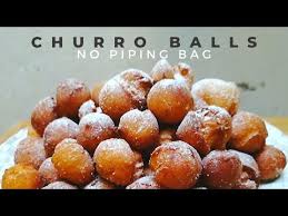 Churros No Piping Bag Needed 5 Ingredients Only Churro Balls Made Super Easy At Home Youtube In 2020 Churros Recipe Churros Recipes