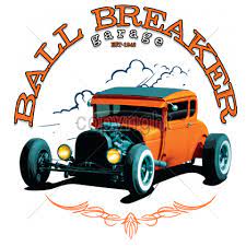1943 Hot Rod Car T Shirt Ball Breaker Garage Established Mens T Shirt 17063 Hot Rods Cars Hot Rods Car
