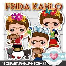 Frida Kahlo Kawaii Clipart Girl Kawaii Clipart Clip Art Frida Kahlo