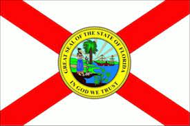 A piece of cloth, usually rectangular, of distinctive color and design, used as a symbol, standard, signal, or emblem. Flagge Florida Fahne Florida Www Flaggenmeer De