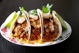 Repeat process until all tortillas have been used. Spiced Barramundi Tacos With Spanish Rice Chipotle Cream Tasty Kitchen A Happy Recipe Community