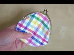すべて100均の材料でがま口の小銭入れを作りました i made a coin purse がま口 がま口ポーチ 作り方 がま口 財布 作り方