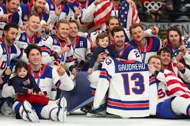 USA battles Canada in Men's hockey gold medal game