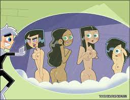1boy 2012 4girls ass breasts brown skin dani phantom danny fenton  danny phantom dark-skinned female dark skin enf female human nickelodeon  paulina sanchez sam manson shower showering toongrowner valerie