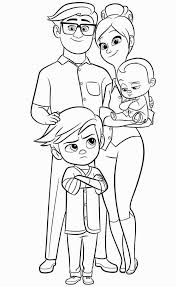 The Boss Baby Templeton Family Coloring Page Baby Coloring Pages Family Coloring Pages Puppy Coloring Pages