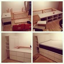 38cm high bed with a 100cm high headboard, so i'm confused as to what the difference is. How To Build A Bed With Ikea Malm Dressers Ikea Ikeahack Malm Brimnes Storage Furniture Bedroom Diy Furniture Bedroom Bedroom Diy