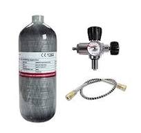 Amazon.com: TUXING 4500Psi Carbon Fiber Paintball HPA Air Tank, 2L 122Cu  with Pcp Filling Regulator Valve for Pcp Air Rifle Scuba Tank (Empty  Bottle), ...