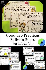 Back To School Science Lab Safety Rules Bulletin Board Poster Set Science Safety Good Laboratory Practice Science Lab Safety