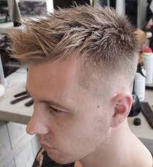 30 Spiky Hairstyles For Men In Modern Interpretation Taper Fade Haircut Spiky Hair Mens Hairstyles