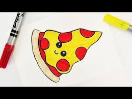 make kawaii diy pizza yourself sweet junk food for invitations and birthday cards selber malen kawaii zeichnungen kawaii sachen