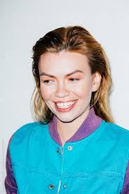 Editorial Colorful Portraits Of Red Haired Woman In Studio Flash On Camera Cyan And Purple Jacket On Red Hair Ginger Women Colorful Portrait