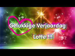 Gelukkige Verjaardag Lotte Youtube