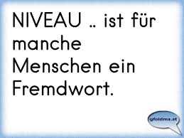 Manchmal bringt es einem zum nachdenken. Niveau Ist Fur Manche Menschen Ein Fremdwort Osterreichische Spruche Und Zitate