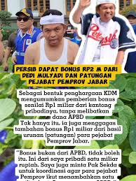 Bonus 2 Miliar Untuk Persib | TikTok