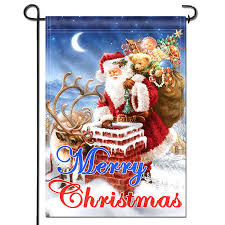 Holy night decorative garden flag. Merry Christmas Garden Flag 18 X 12 5 Inch Anley Flags