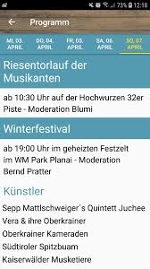 Das gap 2011 programm liefert ihnen die infos zu allen veranstaltungen. Musikanten Ski Wm For Android Apk Download