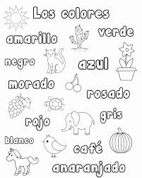 Coloring Book In Spanish New Printable Coloring Pages In Spanish In 2020 Spanish Colors Spanish Worksheets Spanish Kids