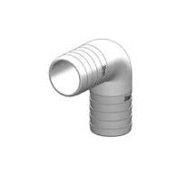Hose Barb 90deg Elbow Adapter 1", White