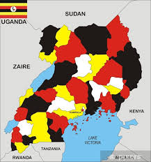 Fototapete Uganda Karte Pixers Wir Leben Um Zu Verandern