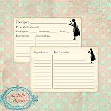 Free printable recipe cards from kori clark Recipe Cards Retro Style Double Sided Recipe By Mabellepapeterie Recipe Cards Template Recipe Cards Printable Free Recipe Cards