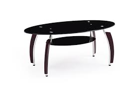 This is a great coffee table for any space. Hodedah Two Tier Oval Tempered Glass Coffee Table Black Coffee Tables Furniture Urbytus Com