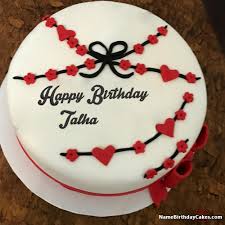 Happy Birthday Video Song With Name Inserted Happy Birthday Talha Cakes Cards Wishes Happy Birthday Cake Images Birthday Cake With Photo Happy Birthday Cakes