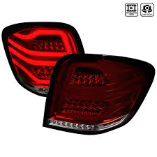 Bulbs can burn out or dim. 2006 2011 Mercedes Benz W164 Ml Class Led Tail Lights Chrome Housing Red Smoke Lens Spec D Tuning