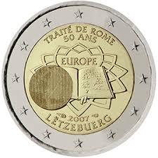 Today's exchange rate (4.8879) is lower compared to yesterday's rate (4.8905). Luxemburg 2 Euro Munze 50 Jahre Romische Vertrage 2007 Euro Muenzen Tv Der Online Euromunzen Katalog