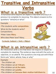 Transitive And Intransitive Verbs Google Search Intransitive Verb English Grammar Verb Worksheets