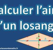 Calculer l'aire d'un losange
