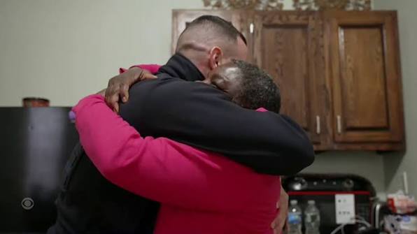 She was living among the dead, until help arrived. After the loss of her  husband, Rhea Holmes spent months sleeping at his grave before a police  officer helped her find a new home and a new beginning. ...